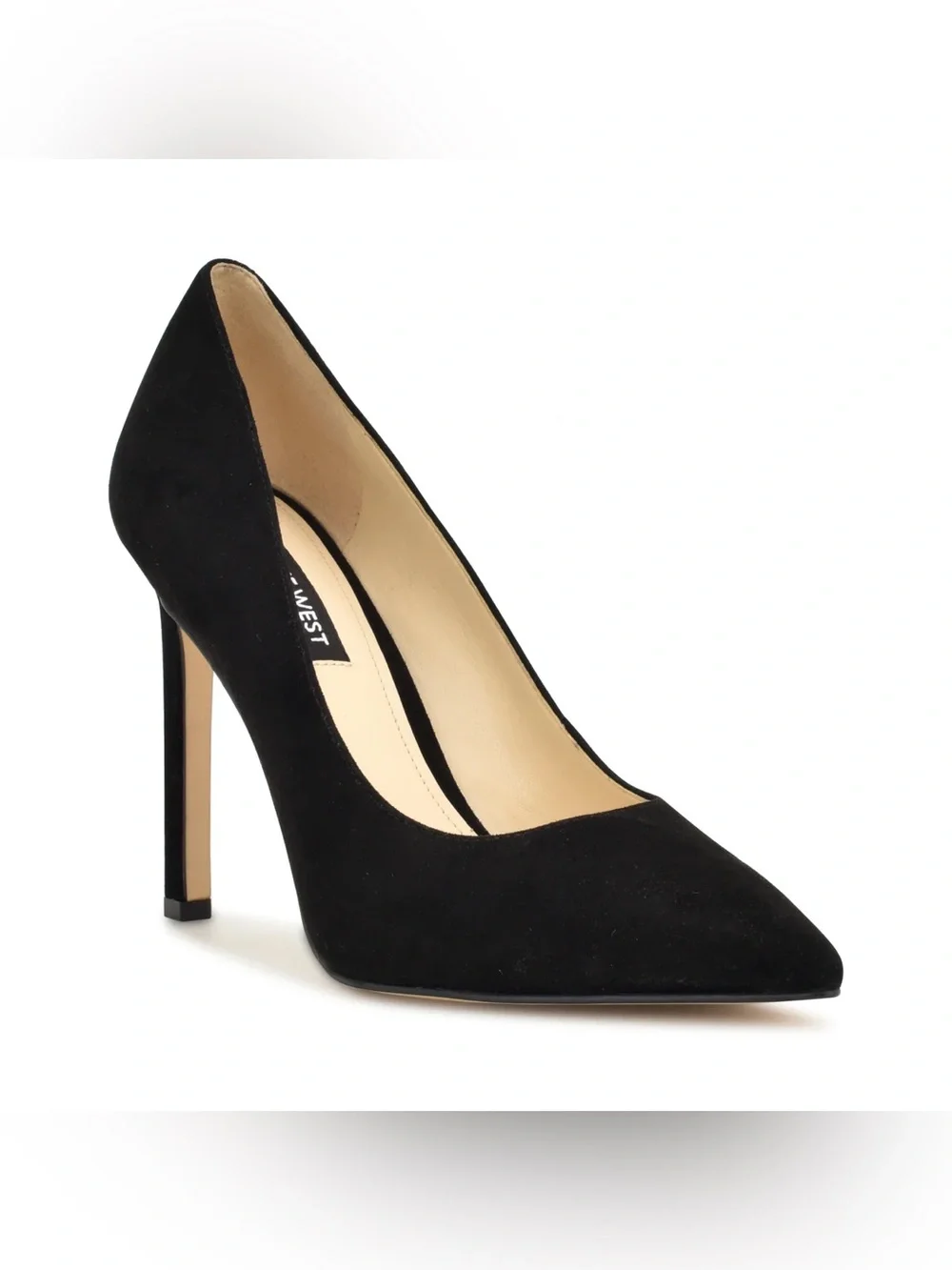 Nine West Tatiana Pointy Toe Pumps - black suede size 8.5